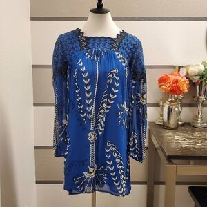 Floreat Blue Lace Dress Sz 2
